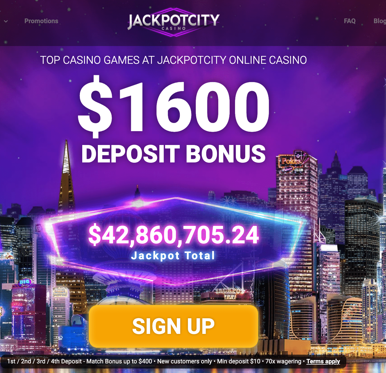 online casino deposit bonus